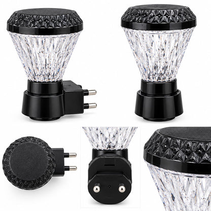 Diamond Style 0.5W 2-Pin Plug & Play Night Lamp (Random Color)